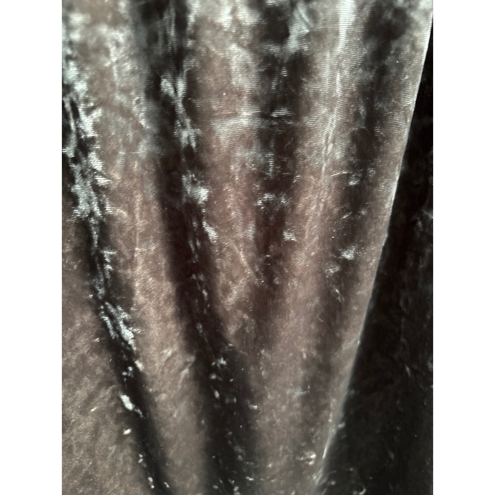 Crushed Velvet Peasant Top Dark Romantic Witchy Gothic Blouse Size Small - Picture 2 of 8